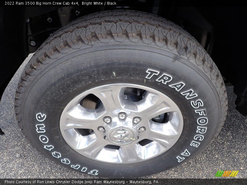 Bright White / Black 2022 Ram 3500 Big Horn Crew Cab 4x4
