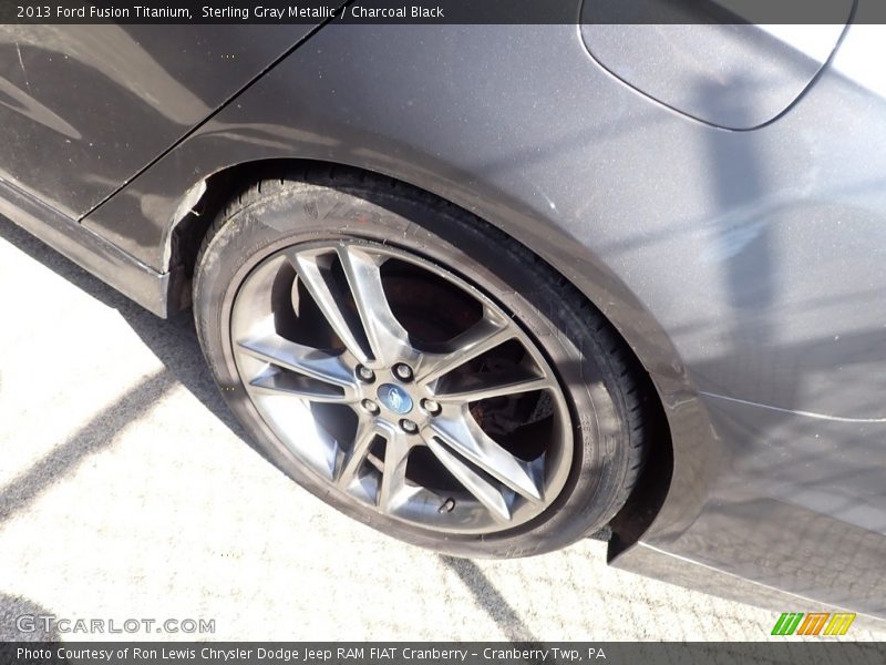Sterling Gray Metallic / Charcoal Black 2013 Ford Fusion Titanium