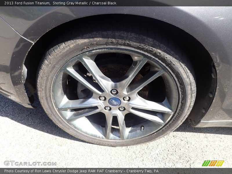 Sterling Gray Metallic / Charcoal Black 2013 Ford Fusion Titanium