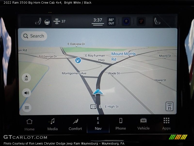 Bright White / Black 2022 Ram 3500 Big Horn Crew Cab 4x4