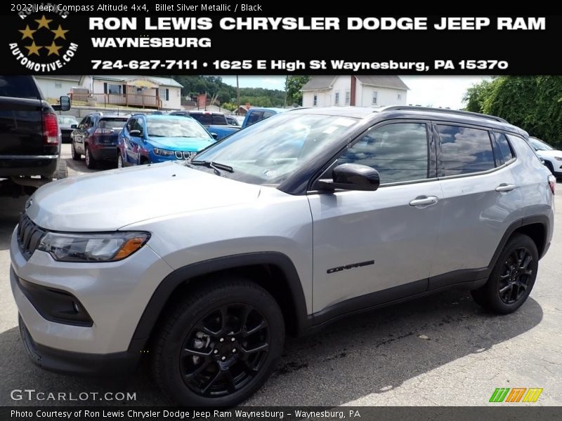 Billet Silver Metallic / Black 2022 Jeep Compass Altitude 4x4