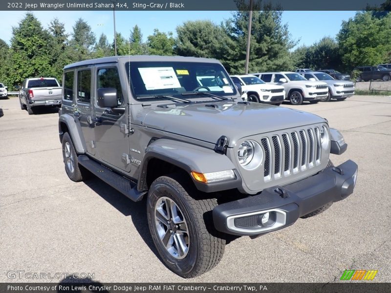 Sting-Gray / Black 2022 Jeep Wrangler Unlimited Sahara 4x4