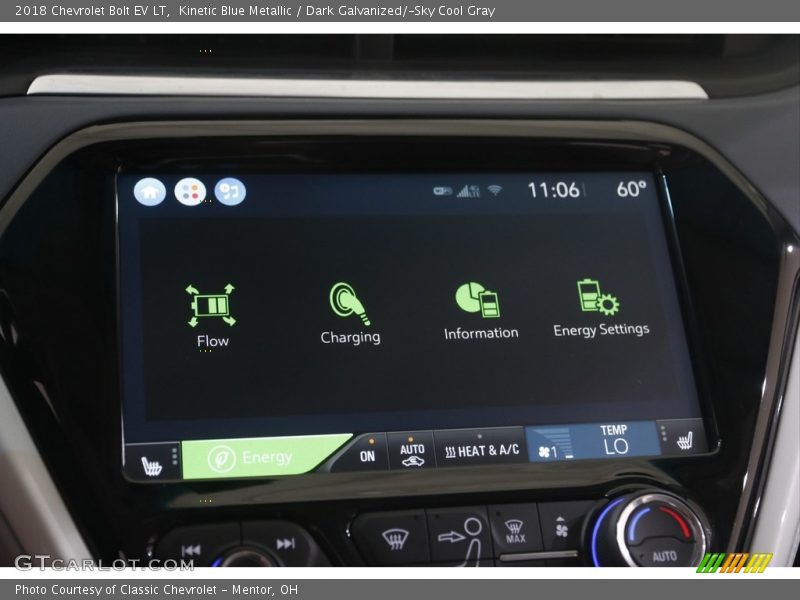 Kinetic Blue Metallic / Dark Galvanized/­Sky Cool Gray 2018 Chevrolet Bolt EV LT