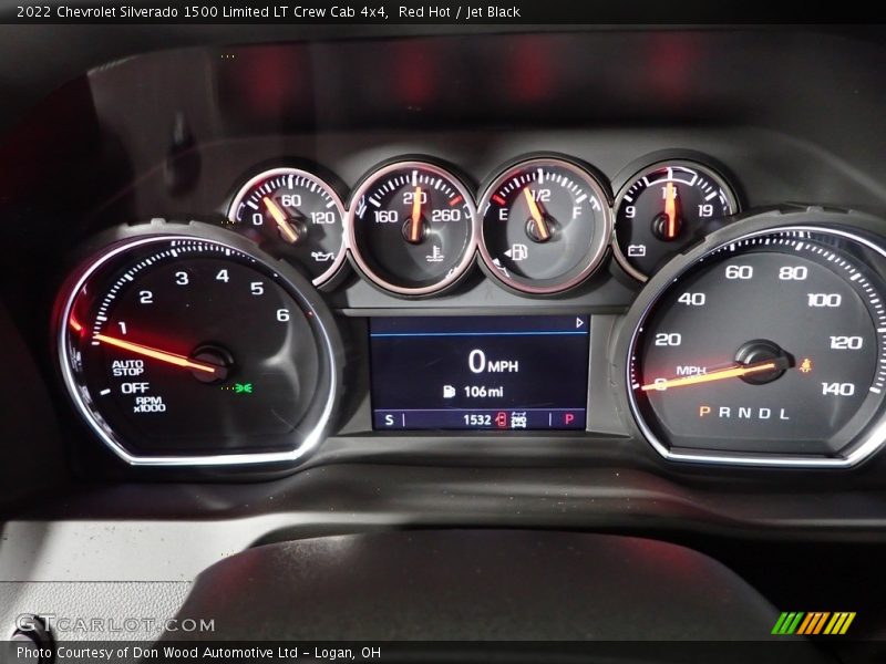 Red Hot / Jet Black 2022 Chevrolet Silverado 1500 Limited LT Crew Cab 4x4