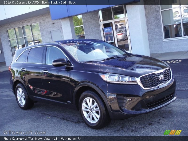 Ebony Black / Satin Black 2019 Kia Sorento LX AWD