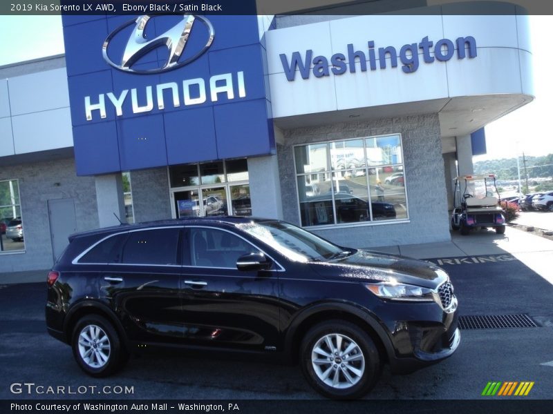 Ebony Black / Satin Black 2019 Kia Sorento LX AWD