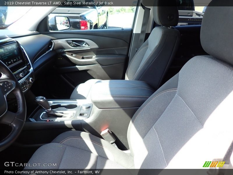 Satin Steel Metallic / Jet Black 2019 Chevrolet Traverse LT AWD