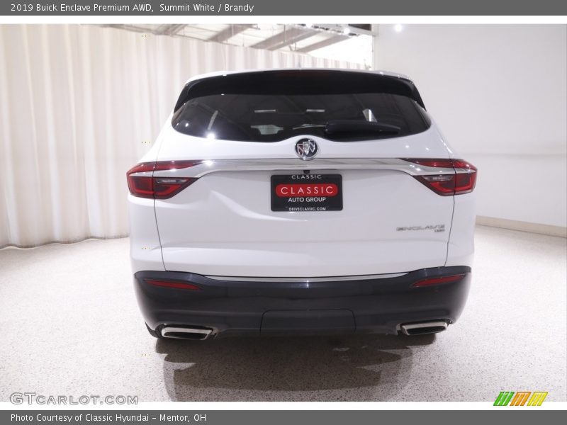 Summit White / Brandy 2019 Buick Enclave Premium AWD