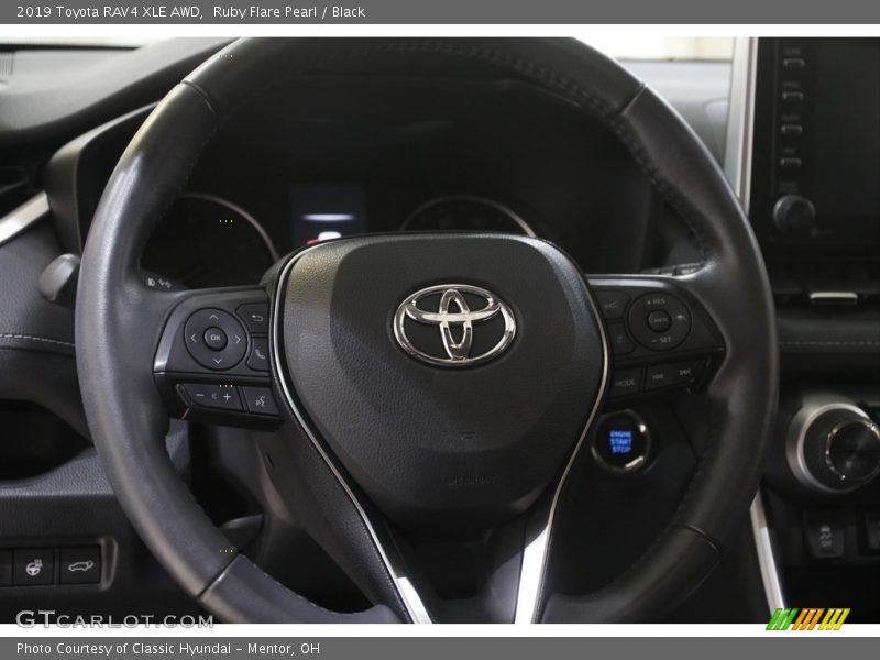 Ruby Flare Pearl / Black 2019 Toyota RAV4 XLE AWD