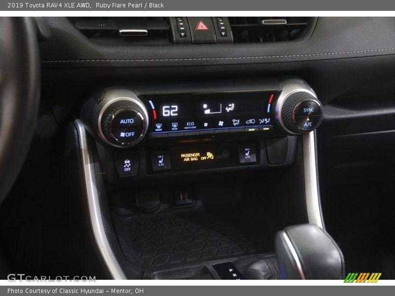 Ruby Flare Pearl / Black 2019 Toyota RAV4 XLE AWD