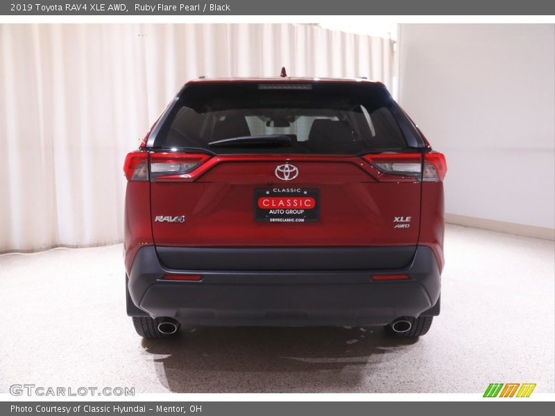 Ruby Flare Pearl / Black 2019 Toyota RAV4 XLE AWD