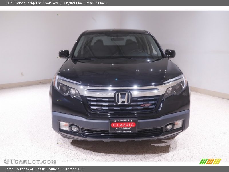 Crystal Black Pearl / Black 2019 Honda Ridgeline Sport AWD