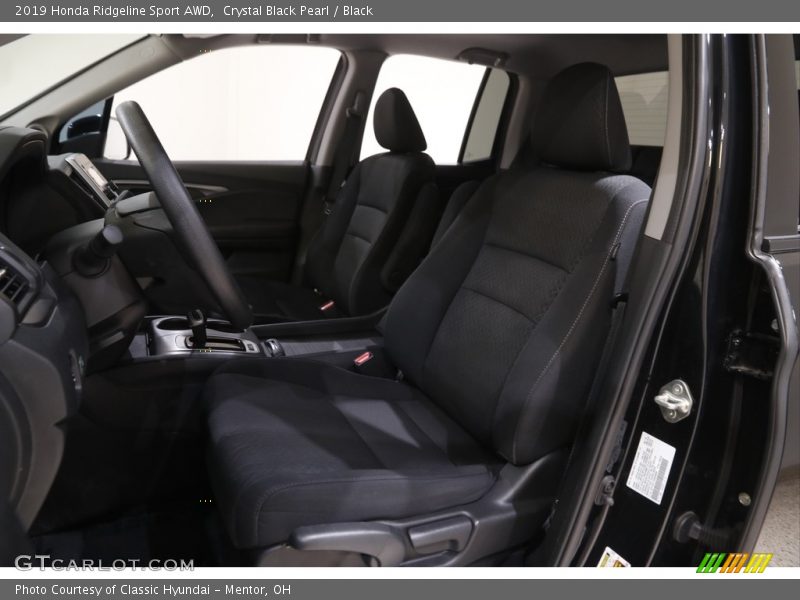Crystal Black Pearl / Black 2019 Honda Ridgeline Sport AWD