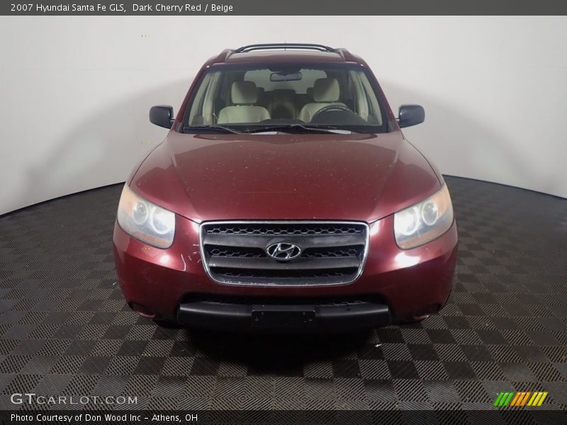 Dark Cherry Red / Beige 2007 Hyundai Santa Fe GLS