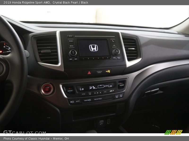 Crystal Black Pearl / Black 2019 Honda Ridgeline Sport AWD