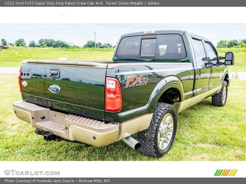 Forest Green Metallic / Adobe 2012 Ford F250 Super Duty King Ranch Crew Cab 4x4