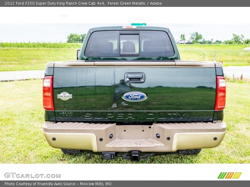 Forest Green Metallic / Adobe 2012 Ford F250 Super Duty King Ranch Crew Cab 4x4