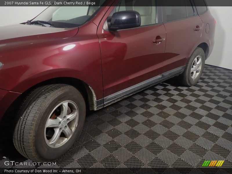 Dark Cherry Red / Beige 2007 Hyundai Santa Fe GLS