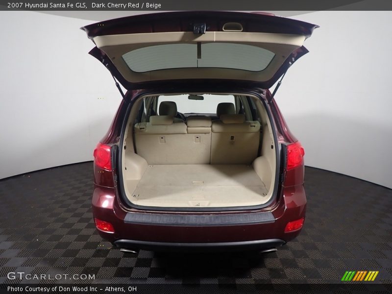 Dark Cherry Red / Beige 2007 Hyundai Santa Fe GLS