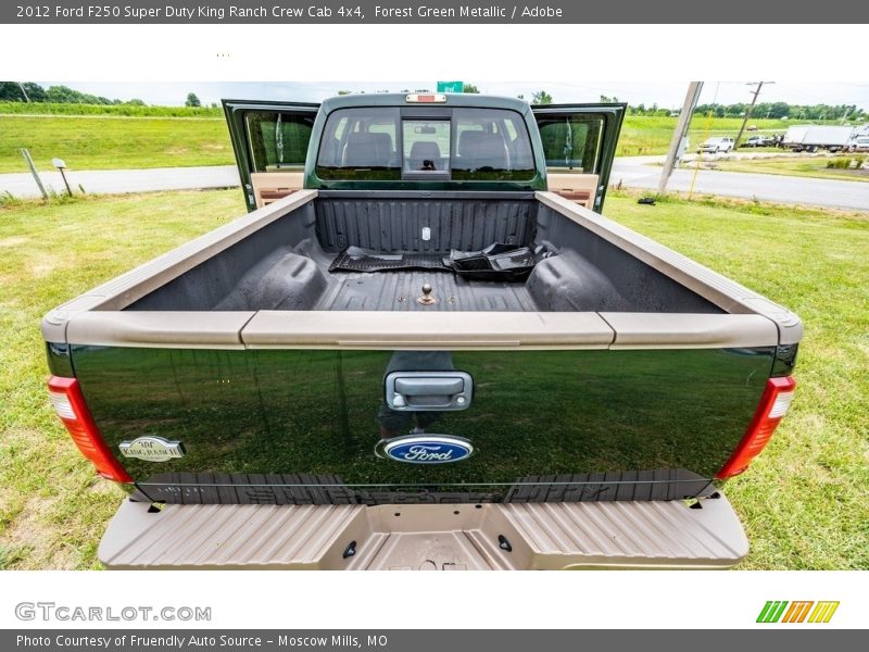 Forest Green Metallic / Adobe 2012 Ford F250 Super Duty King Ranch Crew Cab 4x4