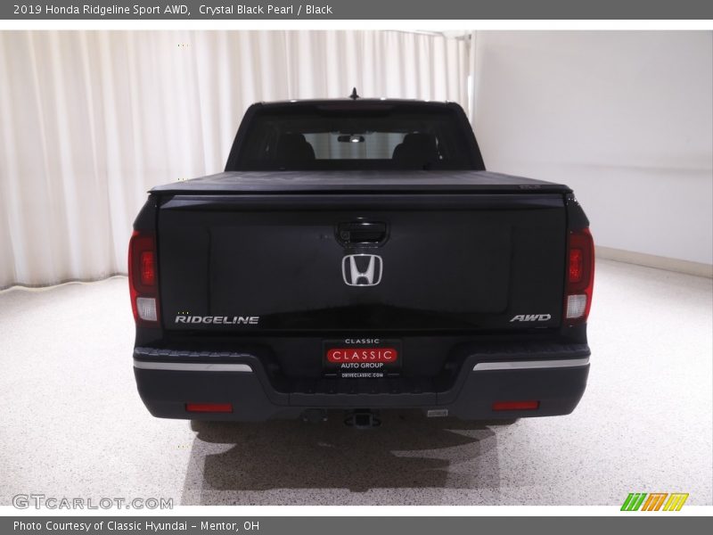 Crystal Black Pearl / Black 2019 Honda Ridgeline Sport AWD