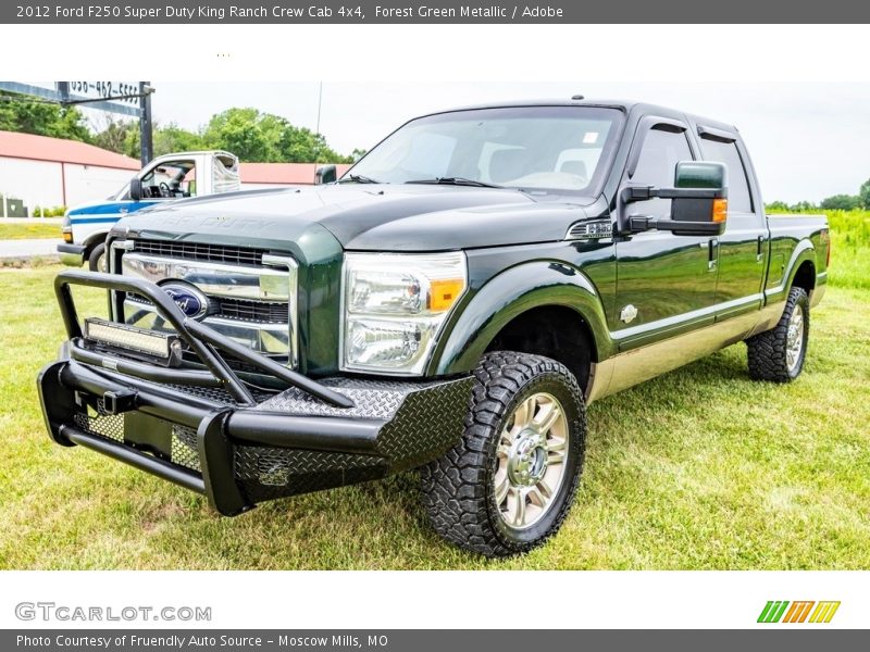 Forest Green Metallic / Adobe 2012 Ford F250 Super Duty King Ranch Crew Cab 4x4