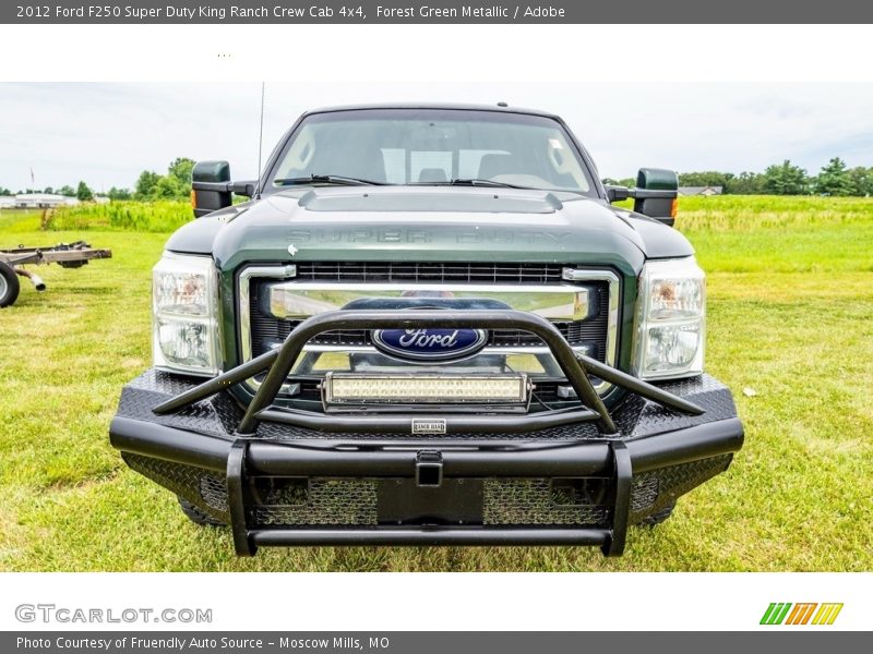 Forest Green Metallic / Adobe 2012 Ford F250 Super Duty King Ranch Crew Cab 4x4