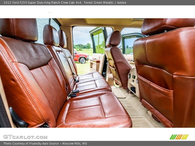 Forest Green Metallic / Adobe 2012 Ford F250 Super Duty King Ranch Crew Cab 4x4
