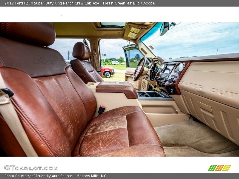 Forest Green Metallic / Adobe 2012 Ford F250 Super Duty King Ranch Crew Cab 4x4
