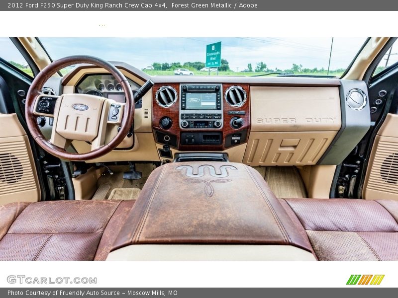 Forest Green Metallic / Adobe 2012 Ford F250 Super Duty King Ranch Crew Cab 4x4