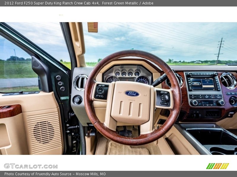 Forest Green Metallic / Adobe 2012 Ford F250 Super Duty King Ranch Crew Cab 4x4