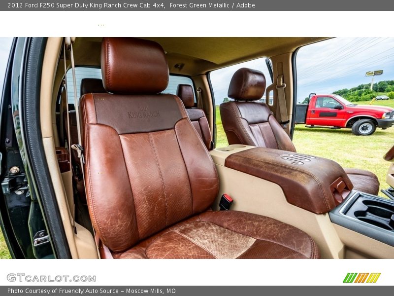 Forest Green Metallic / Adobe 2012 Ford F250 Super Duty King Ranch Crew Cab 4x4