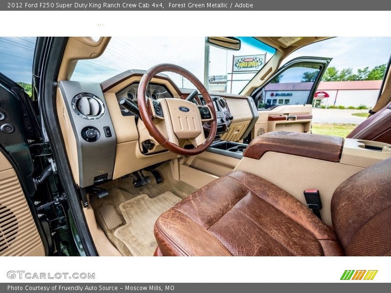Forest Green Metallic / Adobe 2012 Ford F250 Super Duty King Ranch Crew Cab 4x4