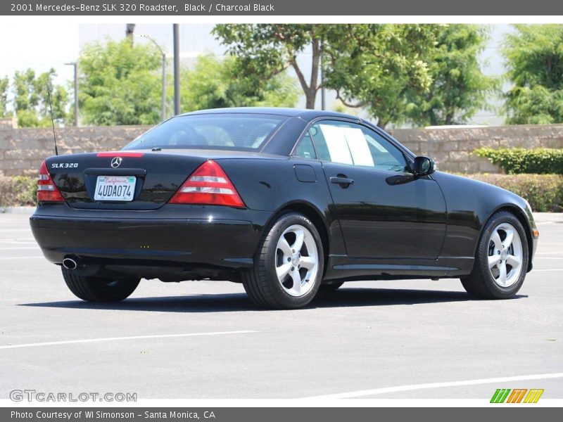 Black / Charcoal Black 2001 Mercedes-Benz SLK 320 Roadster