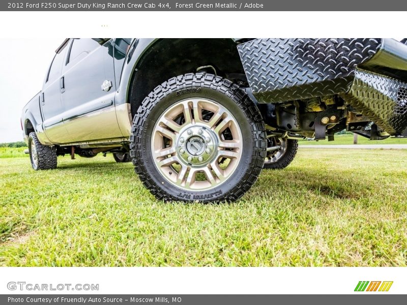 Forest Green Metallic / Adobe 2012 Ford F250 Super Duty King Ranch Crew Cab 4x4