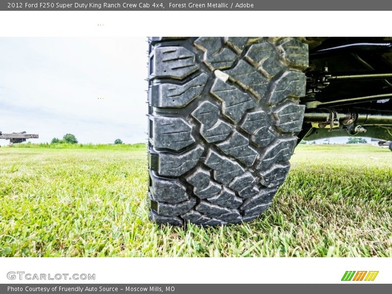 Forest Green Metallic / Adobe 2012 Ford F250 Super Duty King Ranch Crew Cab 4x4