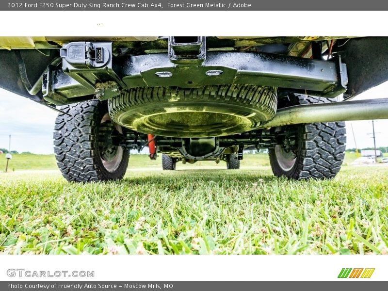 Forest Green Metallic / Adobe 2012 Ford F250 Super Duty King Ranch Crew Cab 4x4