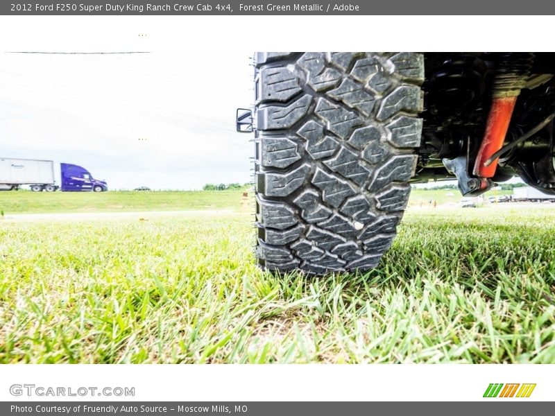 Forest Green Metallic / Adobe 2012 Ford F250 Super Duty King Ranch Crew Cab 4x4