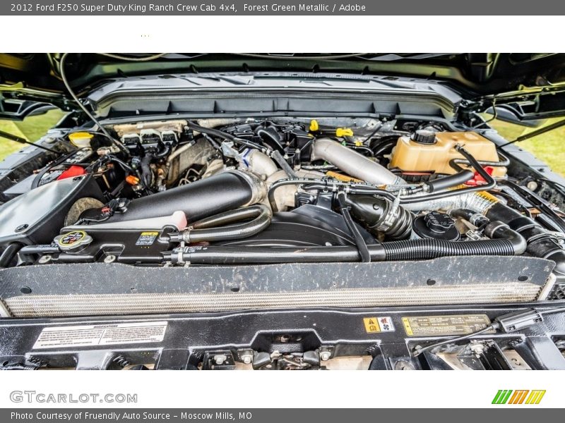 Forest Green Metallic / Adobe 2012 Ford F250 Super Duty King Ranch Crew Cab 4x4