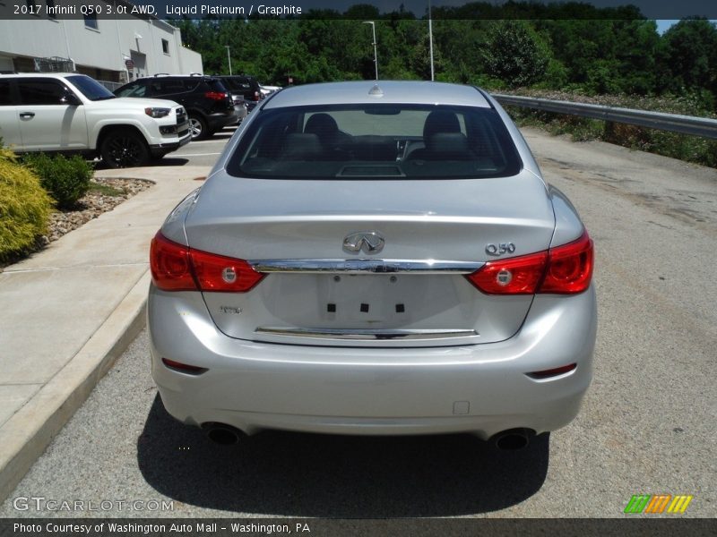 Liquid Platinum / Graphite 2017 Infiniti Q50 3.0t AWD
