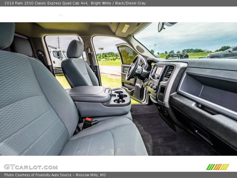 Bright White / Black/Diesel Gray 2019 Ram 1500 Classic Express Quad Cab 4x4