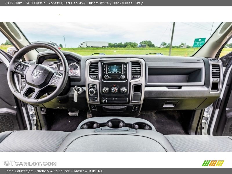 Bright White / Black/Diesel Gray 2019 Ram 1500 Classic Express Quad Cab 4x4