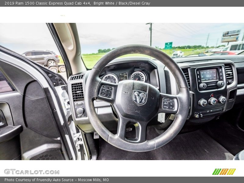 Bright White / Black/Diesel Gray 2019 Ram 1500 Classic Express Quad Cab 4x4