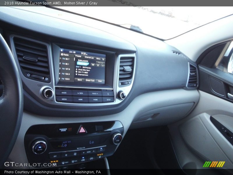 Molten Silver / Gray 2018 Hyundai Tucson Sport AWD