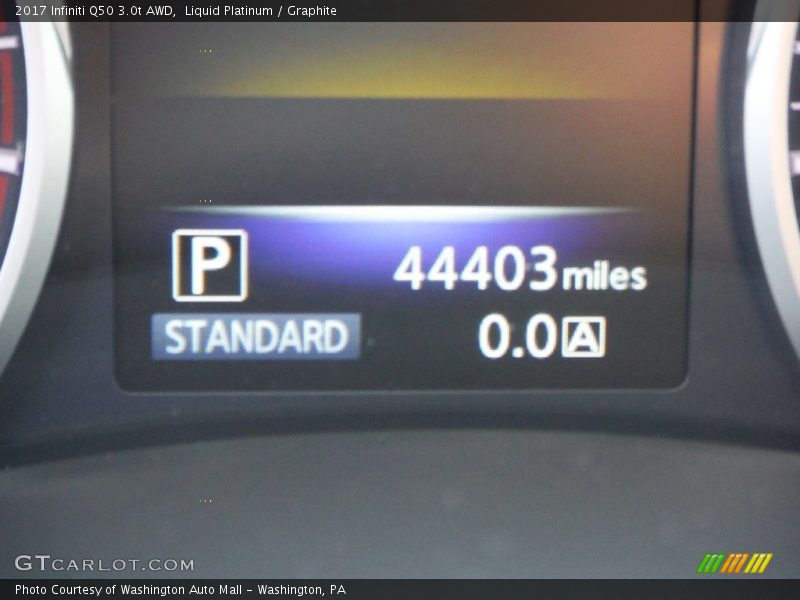 Liquid Platinum / Graphite 2017 Infiniti Q50 3.0t AWD