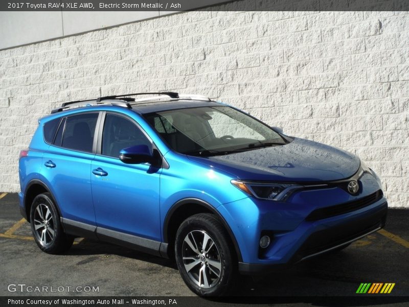 Electric Storm Metallic / Ash 2017 Toyota RAV4 XLE AWD