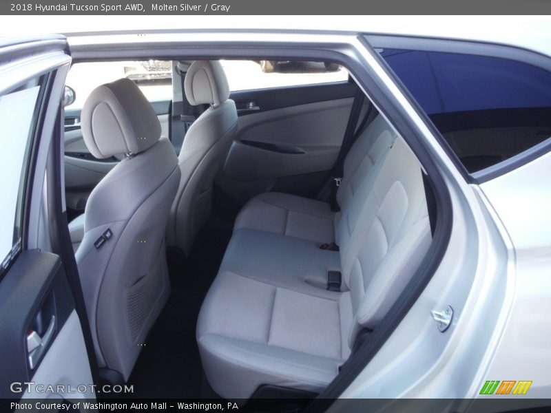 Molten Silver / Gray 2018 Hyundai Tucson Sport AWD