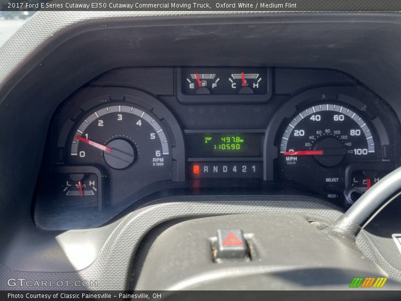 Oxford White / Medium Flint 2017 Ford E Series Cutaway E350 Cutaway Commercial Moving Truck