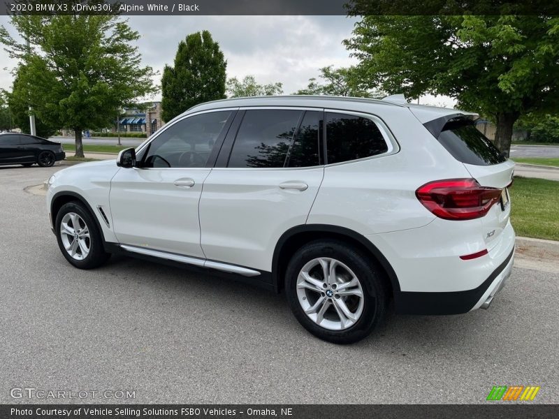 Alpine White / Black 2020 BMW X3 xDrive30i