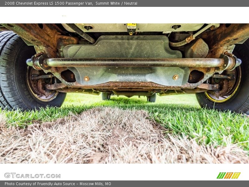 Undercarriage of 2008 Express LS 1500 Passenger Van